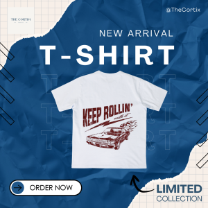 The Cortix Keep Rollin’ Vintage Racing T-Shirt